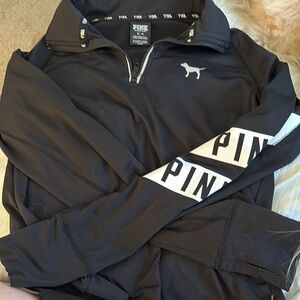Black PINK Quarter-Zip Pullover